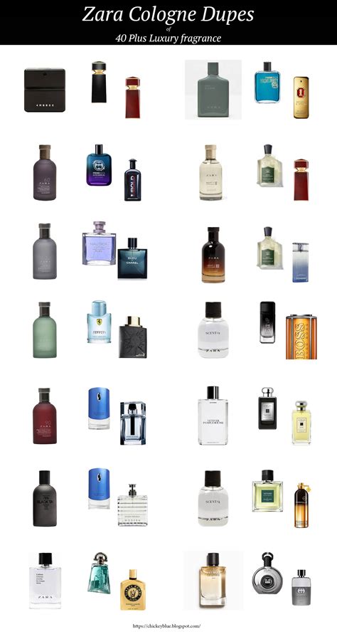 zara dupes perfume list|zara dupe perfumes list men.